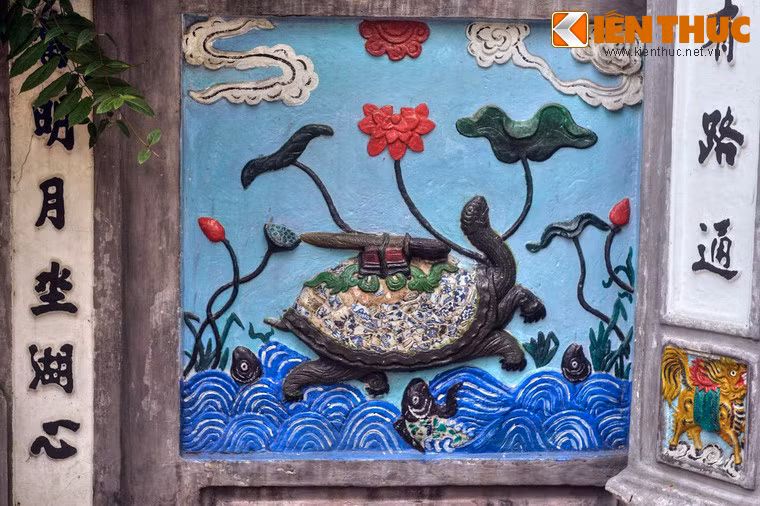 Cận cảnh bức Thần Quy Lạc Thư.