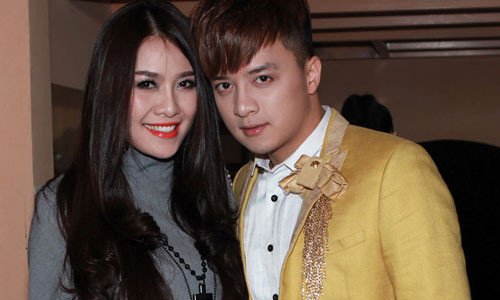 Quế Vân bên Cao Thái Sơn. Ảnh: Zing