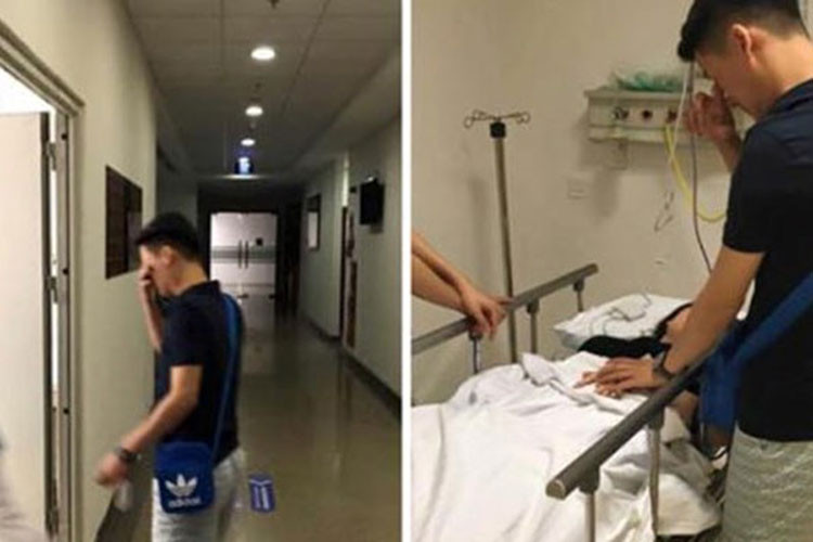 Năm 2015, thông tin Quế Vân tự tử nhưng được người nhà phát hiện và đưa đi cấp cứu được em trai của nữ ca sĩ chia sẻ trên trang cá nhân. Ảnh: Motthegioi