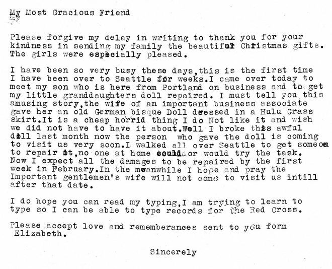 Một trong những bức thư đã bị trả lại