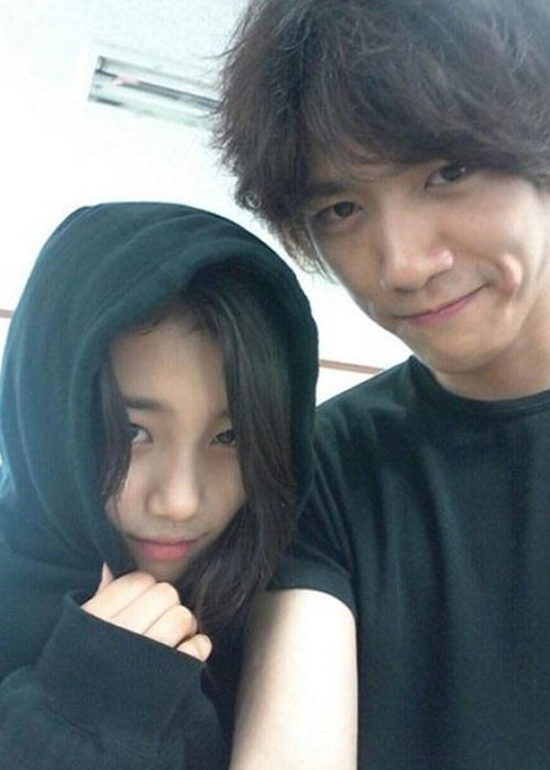 Năm 2013, Suzy lộ ảnh thân mật bên bạn diễn Sung Joon nhưng một mực khẳng định cả hai chỉ là bạn bè. Ảnh: Allkpop