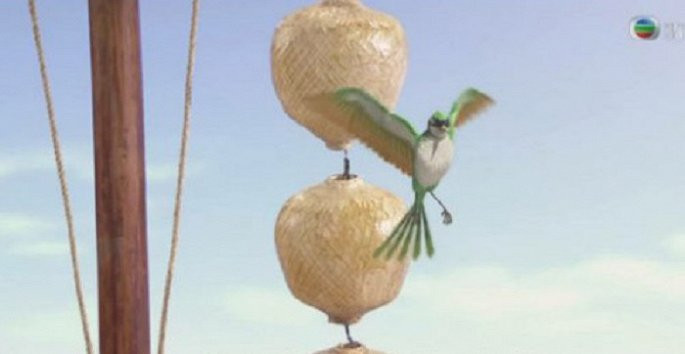 Cảnh một chú chim xanh trong phim TVB là sản phẩm kỹ xảo thô sơ. Đây không phải là lần đầu tiên TVB bị chê bai tiết kiệm trong sản xuất phim. Sau thời kỳ hoàng kim thập niên 1980, 1990, TVB không chú trọng đầu tư trang phục, kỹ xảo và phim trường. Đây là lý do khiến nhà đài thụt lùi so với sự bùng nổ đầu tư lớn tại Đại lục. Nhiều nghệ sĩ thuộc biên chế TVB sẵn sàng ra đi tìm cơ hội phát triển mới.