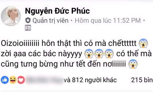 Và đây là lời "thanh minh" không thể đáng yêu hơn của Đức Phúc.