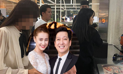 Trường Giang - Nhã Phương. Ảnh: HHSB