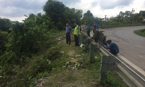 Khúc cua tại chân đèo Cao Bắc - nơi xảy ra vụ tai nạn xe khách lao xuống vực - Ảnh: Việt Linh