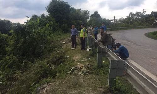 Khúc cua tại chân đèo Cao Bắc - nơi xảy ra vụ tai nạn xe khách lao xuống vực - Ảnh: Việt Linh