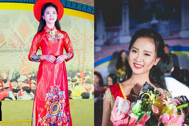 Hình ảnh Diệu Ngân xinh đẹp trong cuộc thi Người đẹp thanh niên thanh lịch huyện Diễn Châu 2017.