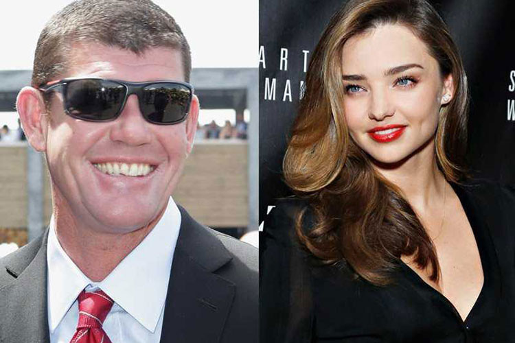Sau khi ly hôn, Miranda vướng tin đồn hẹn hò ỷ phú James Packer. Ảnh: Businessinsider
