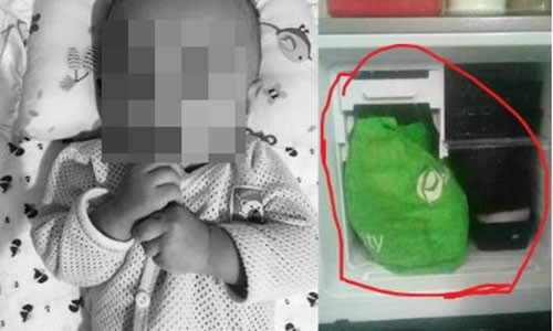 Bé trai 5 tháng tuổi bị bảo mẫu giấu xác trong tủ lạnh