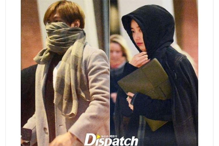 Từng có tin đồn Lee Min Ho cầu hôn Suzy vào năm 2015 nhưng công ty quản lý của cặp đôi lên tiếng phủ nhận. Ảnh: Dispatch