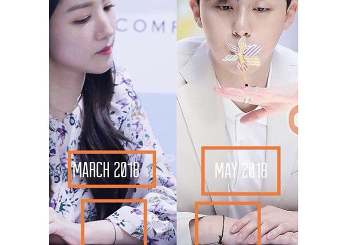 Người hâm mộ soi cặp đôi diễn viên phim " Thư ký Kim sao thế" từng đeo vòng tay đôi. Ảnh: Fanpage