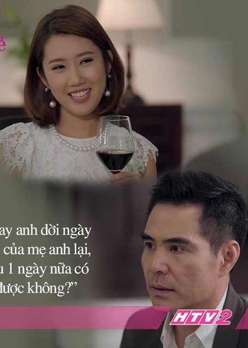 Trong “Gạo nếp gạo tẻ”, Thúy Ngân đóng vai người vợ đỏng đảnh, ích kỷ còn Trung Dũng đảm nhận vai người chồng hiền lành tên Kiệt. Ảnh: FBNV