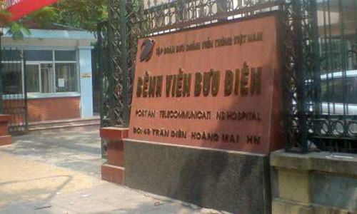 Bệnh viện Bưu Điện - nơi xảy ra sự việc.