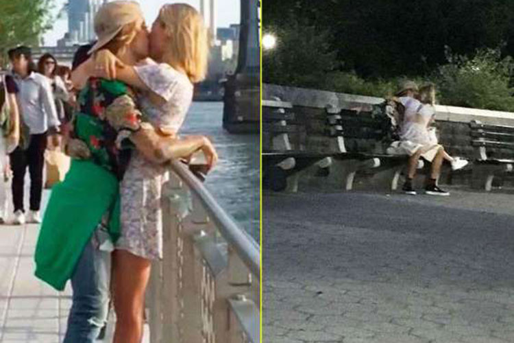 Hình ảnh Justin tình tứ bên bạn gái siêu mẫu sau khi tái hợp. Ảnh: Dailymail