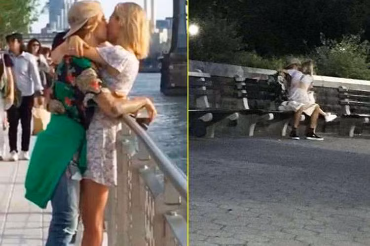 Hình ảnh Justin tình tứ bên bạn gái siêu mẫu sau khi tái hợp. Ảnh: Dailymail