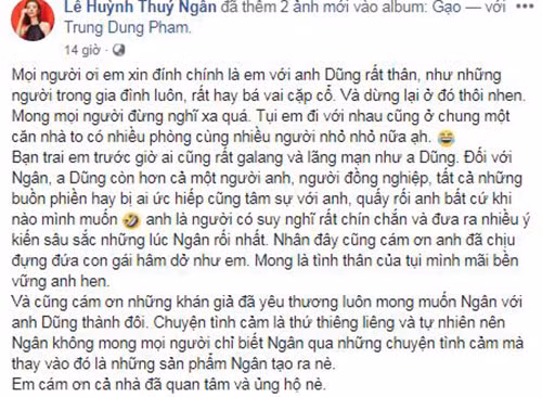 Chia sẻ của Thúy Ngân.