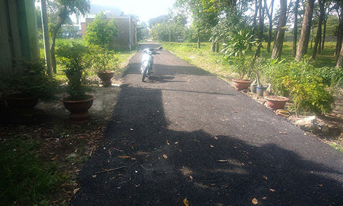 Đây là con đường “nổi tiếng” nhất xã Tân Thạnh Đông, huyện Củ Chi, TP.HCM. Ảnh: CTV