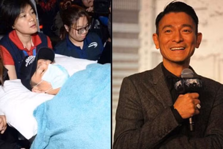 Năm 2017, đóng cảnh quay cưỡi ngựa, Lưu Đức Hoa bị ngựa giẫm mạnh lên lưng khi ngã xuống đất, chấn thương xương chậu và cột sống. Phải mất 3 tháng, anh mới phục hồi. Ảnh: Nguoilaodong