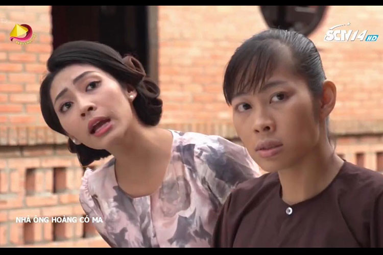 Thùy Trang còn từng đóng chung phim với Thu Thảo trong bộ phim "Nhà ông Hoàng có ma".