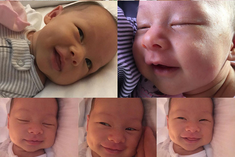 Bé Lina trông khá bụ bẫm, đáng yêu, rất hay ngủ, hay cười.