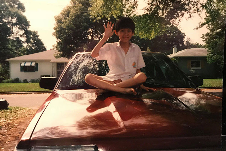 Dương Triệu Vũ chia sẻ một trong bức ảnh đầu tiên của anh chụp tại Mỹ.