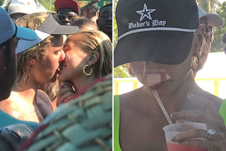 Khi nhận được lời cầu hôn của Justin, Hailey bật khóc và đã gật đầu đồng ý. Sau đó, hai người còn trao cho nhau nụ hôn đầy ngọt ngào. Ảnh: TMZ