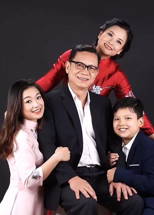 Tổ ấm hạnh phúc của cặp diễn viên Quế Thu - Phạm Cường.