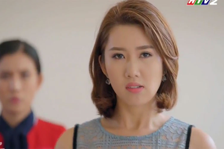 Thúy Ngân xuất thân là người mẫu, từng đoạt danh hiệu Á khôi 1 cuộc thi Hoa khôi trang sức 2009. Trước vai Hân của “Gạo nếp gạo tẻ”, cô miệt mài đóng phim nhưng chưa gây chú ý. Ảnh: VTC