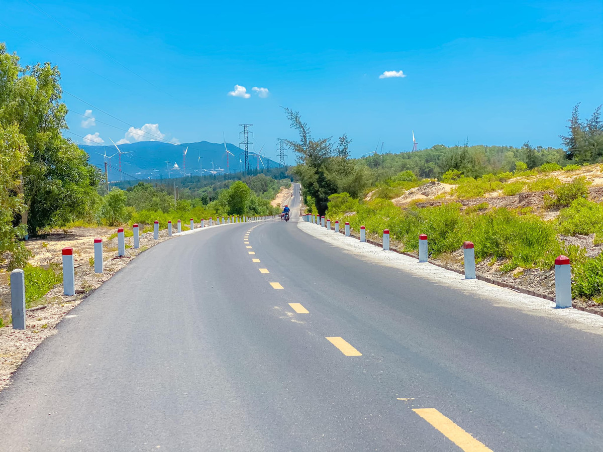 Không chỉ có giá trị về năng lượng sạch, cánh đồng điện gió Phương Mai đang dần trở thành một điểm đến du lịch độc đáo, nơi con người được chiêm ngưỡng vẻ đẹp hoang sơ hòa quyện cùng công nghệ hiện đại. Ảnh Internet