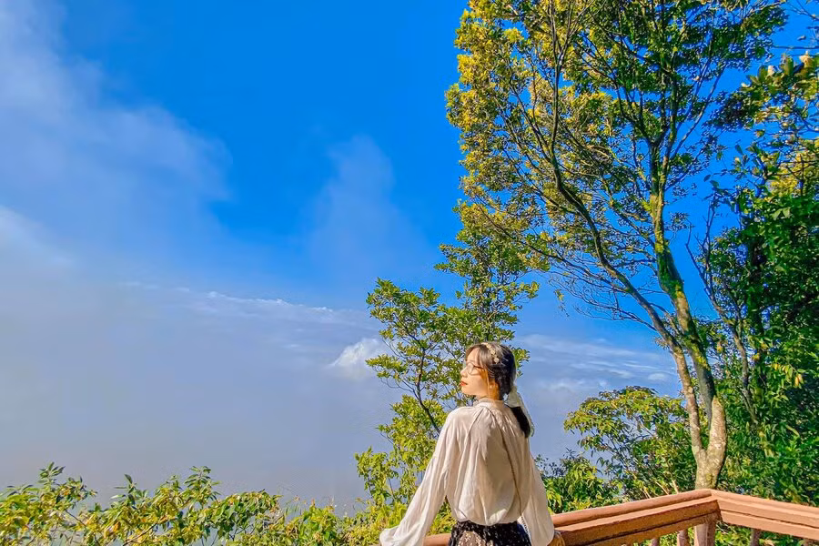 Cách trung tâm Hà Nội chỉ 50km, Ba Vì nổi tiếng với vườn quốc gia rộng lớn, khí hậu mát mẻ, cùng nhiều địa điểm check-in nổi tiếng như Nhà thờ cổ Ba Vì, đồi thông, Đền Thượng, Ao Vua, Khoang Xanh – Suối Tiên. Ảnh IVIVU