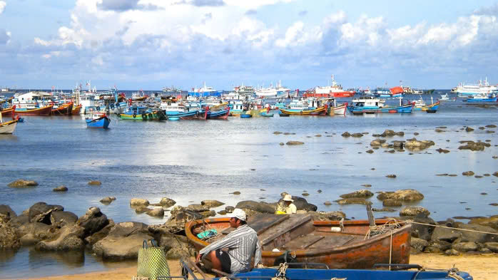 Những ngư dân cần mẫn ra khơi mỗi sớm tinh mơ, những cụ già thong dong đạp xe dưới hàng dừa rợp bóng, hay những đứa trẻ nô đùa vô tư bên bãi biển – tất cả tạo nên một bức tranh cuộc sống giản dị, thanh bình và đầy yêu thương. Ảnh Internet