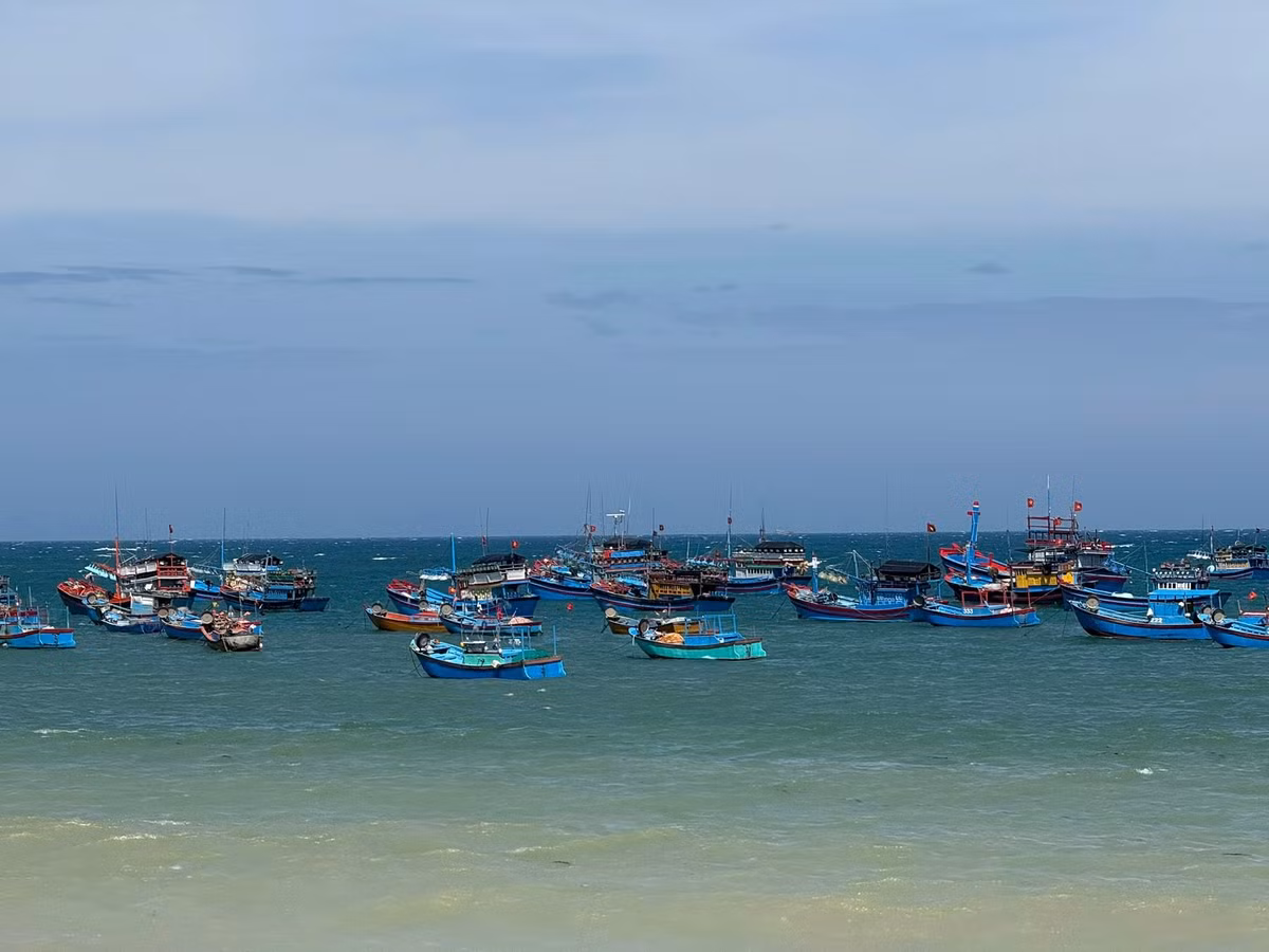 Cách thành phố Phan Rang – Tháp Chàm khoảng 35 km về phía nam, làng chài Sơn Hải nằm nép mình ven quốc lộ DT701 một trong những cung đường ven biển đẹp nhất Việt Nam. Ảnh Lương Phong