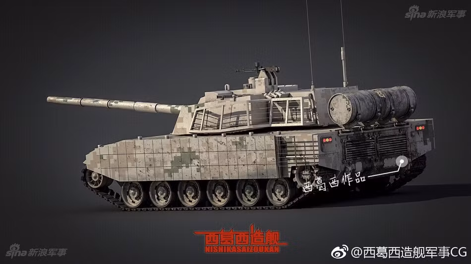 Những hình ảnh mới nhất về chiếc xe tăng hạng nhẹ VT5 của Quân đội Trung Quốc vừa mới đây lại được xuất hiện trên mạng internet. Nguồn ảnh: Sina.