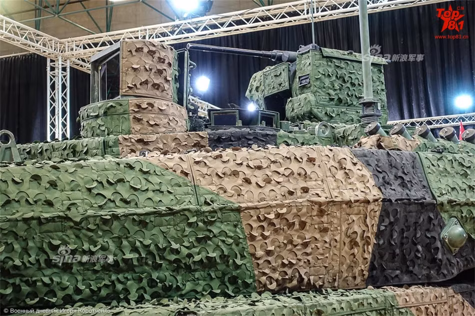 Lớp vỏ được cấu tạo từ nhiều tấm nhỏ và có màu sắc ngụy trang khác nhau ở từng khu vực, một điểm đặc biệt nữa của lớp vỏ này đó là nó không trơn nhẵn hoàn toàn mà có rất nhiều đường khía vòng tròn nhỏ. Nguồn ảnh: 81.cn