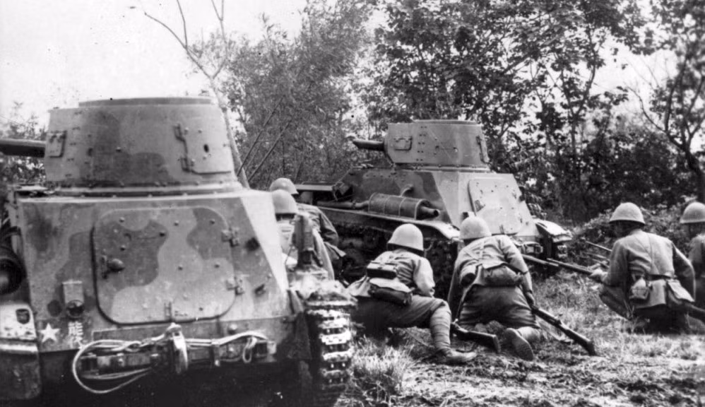 Xe tăng hạng nhẹ Type 94 của Quân đội Nhật Bản trong Chiến tranh thế giới thứ hai. Nguồn ảnh: Pinterest.