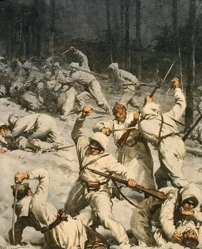 Một số đơn vị trong CTTG 2 cũng được trang bị kiếm, thứ vũ khí cận chiến này tỏ ra rất lợi hại trong các cuộc chiến đấu giáp lá cà. Nguồn ảnh: WWII.