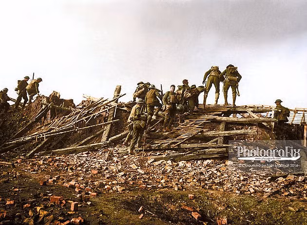 Mặc dù chịu tổn thất cực kỳ lớn ngay trong ngày đầu tiên nhưng phía Liên quân Anh-Pháp lại không tạo ra được bất cứ tổn thất nào đáng kể cho quân đội Đế quốc Đức vào ngày hôm đó. Nguồn ảnh: Historyonline.