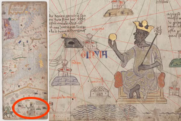 Sự giàu có và chuyến đi hoành tráng của Mansa Musa đã đưa tên ông lên bản đồ. Chân dung minh hoạ ông xuất hiện trong cuốn Catalan Atlas năm 1375, một trong những bản đồ thế giới quan trọng nhất châu Âu thời Trung cổ.