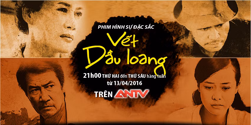 "Vết dầu loang" bắt đầu phát sóng trên kênh ANTV từ 13/4/2016, lúc 21h từ thứ Hai đến thứ Sáu hàng tuần