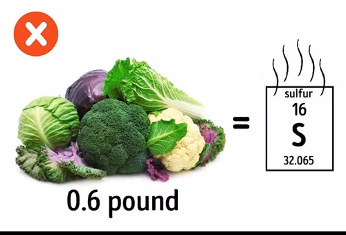 12. Bông cải xanh: Các loại rau như bông cải xanh, bắp cải đều có chứa các hợp chất nhất định như lưu huỳnh được biết là gây ra mùi cơ thể. Và khi các hợp chất này phân hủy trong cơ thể, chúng có thể tạo ra một mùi khó chịu khác nhau. Tốt hơn hết bạn nên kiểm soát lượng bông cải xanh, bắp cải nạp vào cơ thể sau mỗi bữa ăn. Ảnh: Brightside.