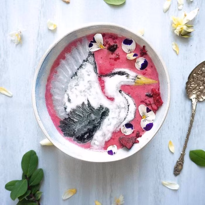 Những cốc sinh tố của Zakariya không chỉ đẹp, mà còn rất ngon lành, bổ dưỡng. Ảnh: Hazel Zakariya.