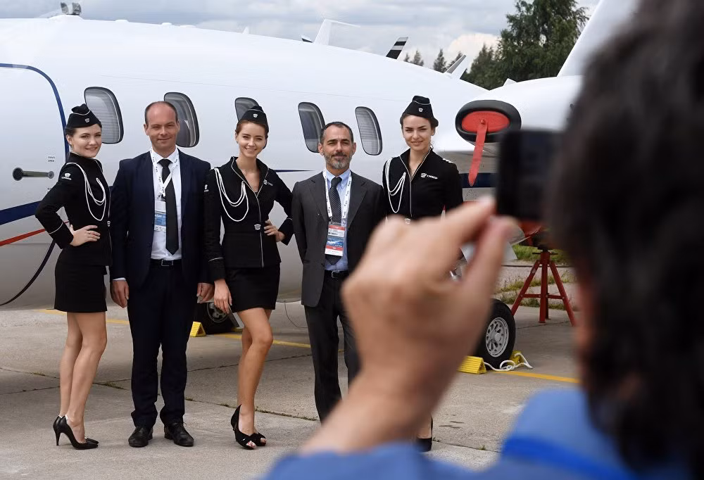 Theo Bộ Công thương Nga, tổng trị giá các hợp đồng được ký kết trong MAKS 2017 ước tính khoảng 400 tỷ rúp (6,7 tỷ USD). Ảnh: Sputnik.