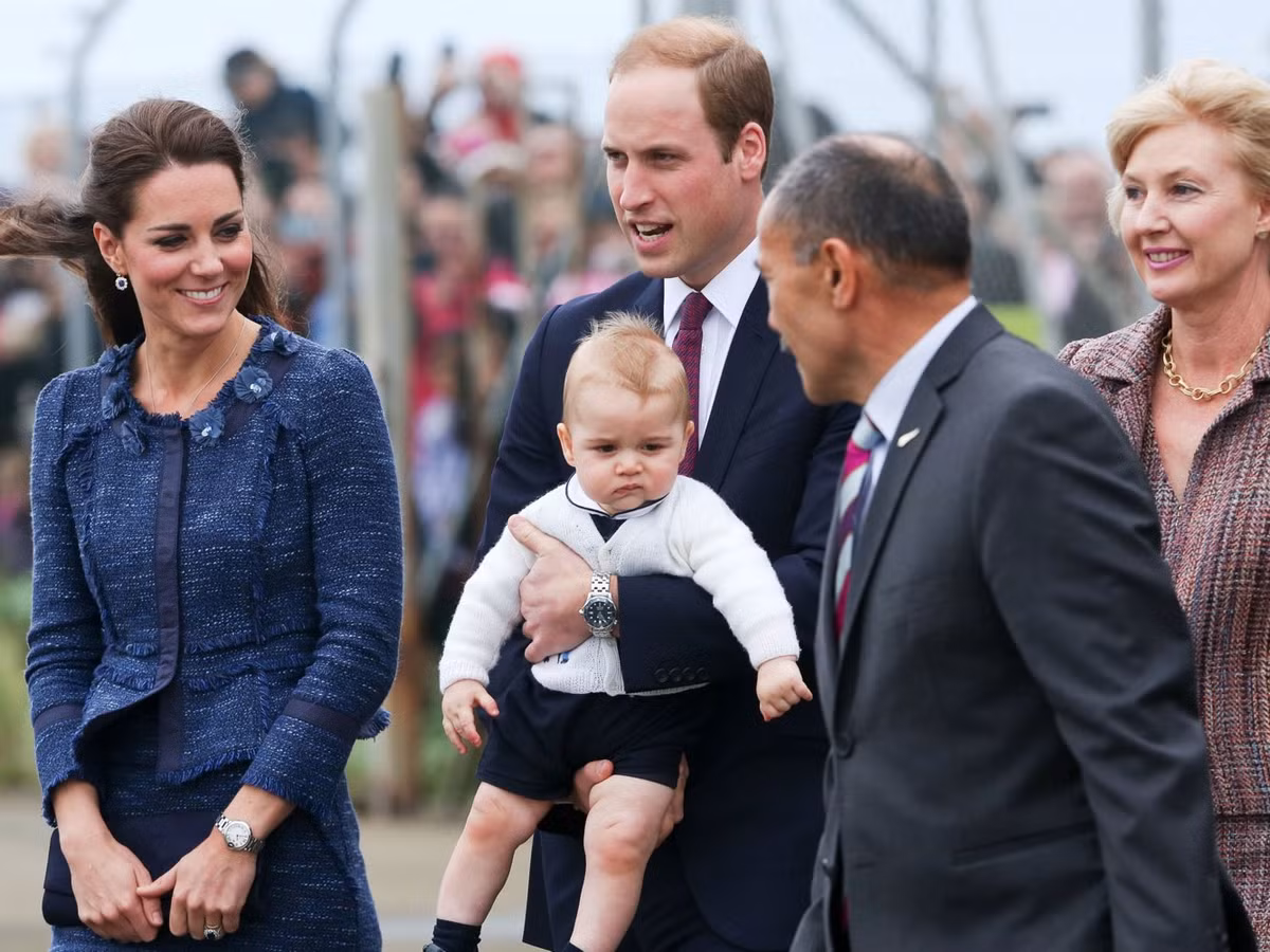 Gia đình hoàng gia Anh trong chuyến thăm New Zealand năm 2014.