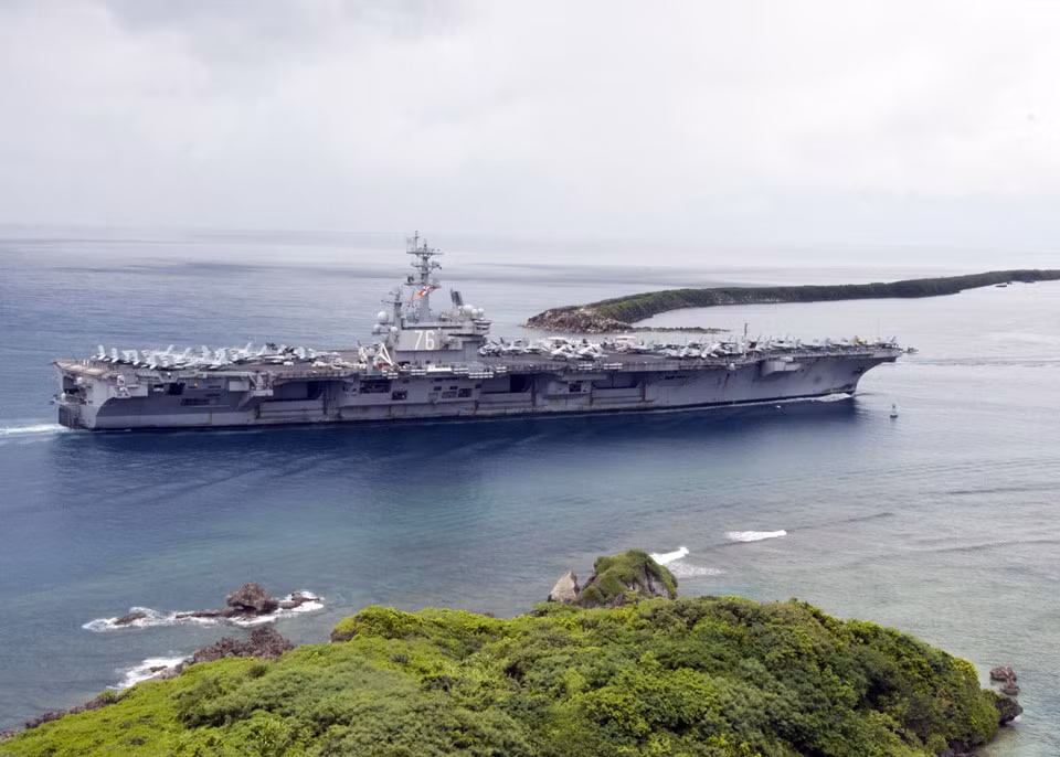 Khoảng 6.000 lính Mỹ đang hiện diện tại các căn cứ không quân, hải quân và hàng loạt căn cứ quân sự khác tại đảo Guam. Các căn cứ này chiến 30% diện tích hòn đảo. Ảnh: Parsons.