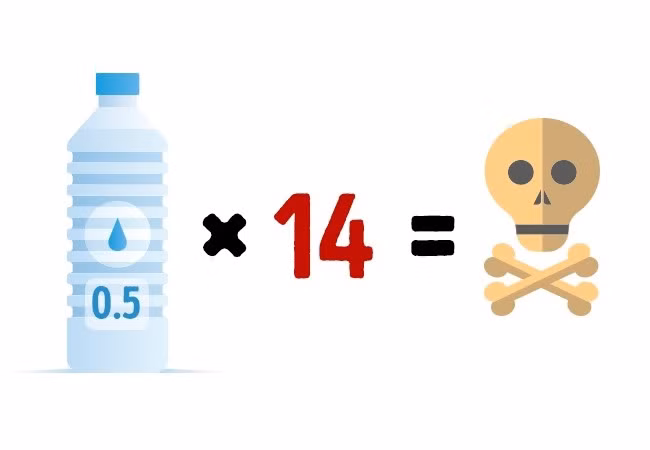 Nước: Mọi người đều thường được khuyên nên uống 2 lít nước mỗi ngày. Nhưng nếu bạn uống nhiều gấp 3 lần, thận của bạn sẽ không thể xử lý khối chất lỏng quá tải. Hậu quả có thể gây phù nội tạng, phù não và ngừng hô hấp. Vì vậy, có, bạn có thể bị ngộ độc nước. Điều này gần đây đã được chứng minh bởi Jennifer Strange, người đã chết do uống 7,5 lít nước trong cuộc thi "Hold Your Wee for a Wii". Ảnh: Brightside.