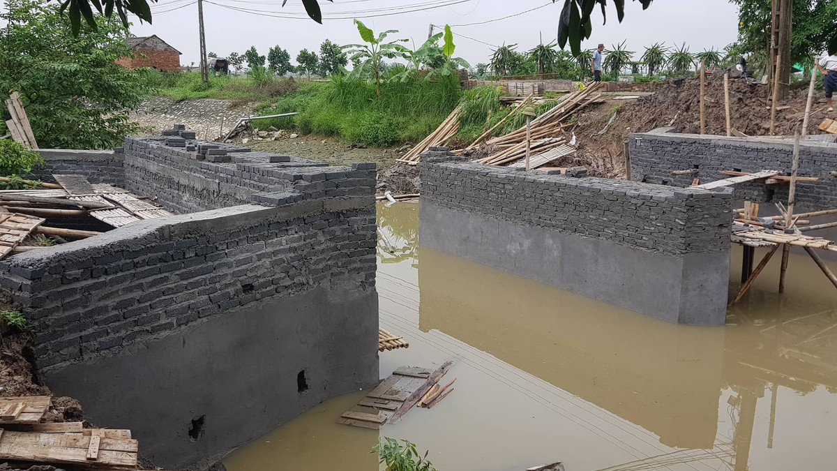 Sap tru cau dang thi cong o Hai Duong: Han hep kinh phi, xay tiet kiem-Hinh-6