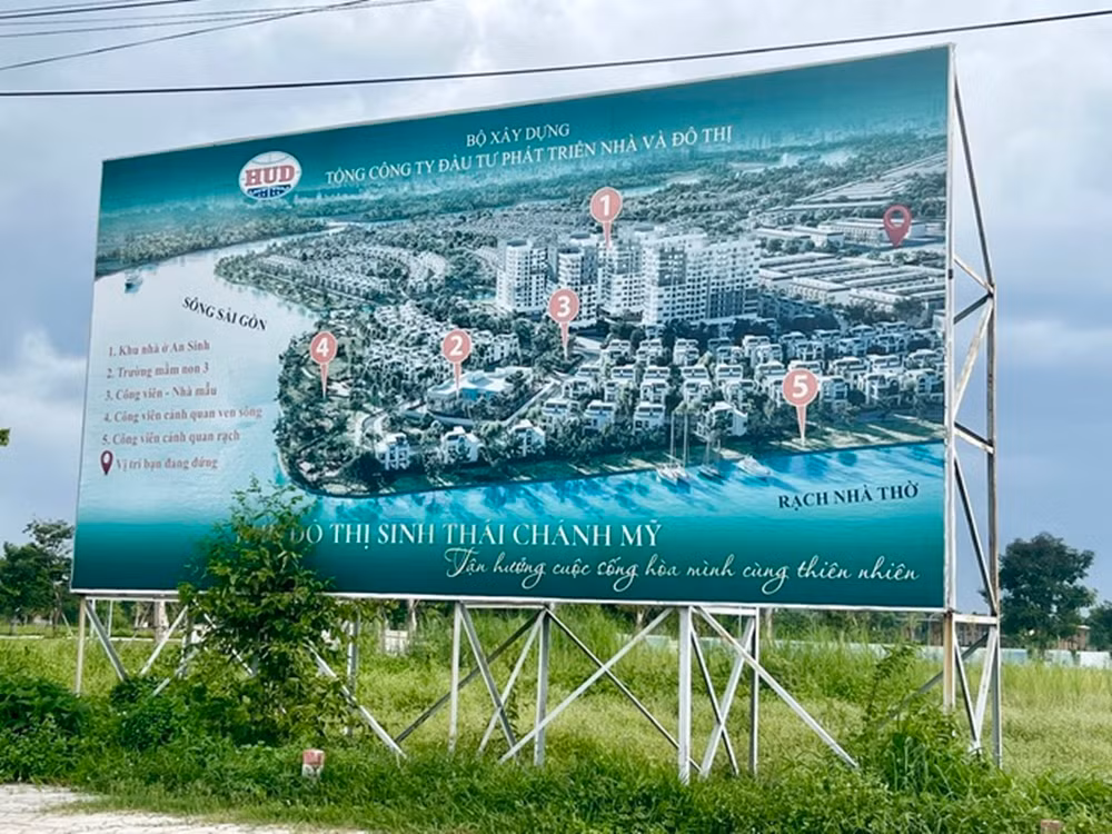 Theo đánh giá, "siêu đô thị" sinh thái Chánh Mỹ là một trong những dự án bất động sản có quy mô lớn nhất tại tỉnh Bình Dương. (Ảnh: Người lao động).