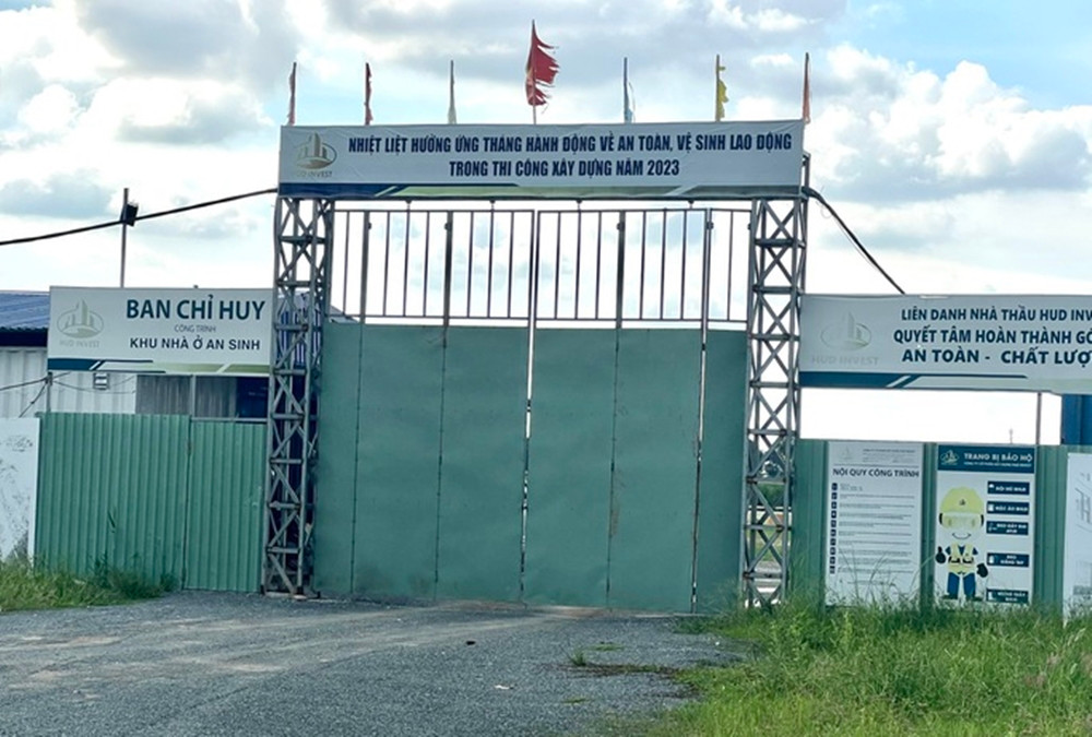 Khu nhà ở an sinh hiện đang triển khai phần móng. (Ảnh: Người lao động).