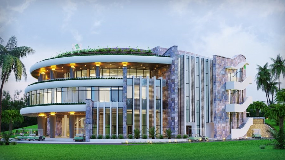 Nhà câu lạc bộ của sân golf Ngôi sao Yên Bái. (Ảnh: golfbooking.com.vn)