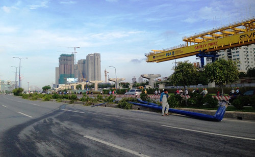 Từ dấu vết hiện trường cũng như hình ảnh trích xuất của camera trạm thu phí, cơ quan chức năng đã sớm truy bắt được phương tiện, tài xế gây tai nạn.